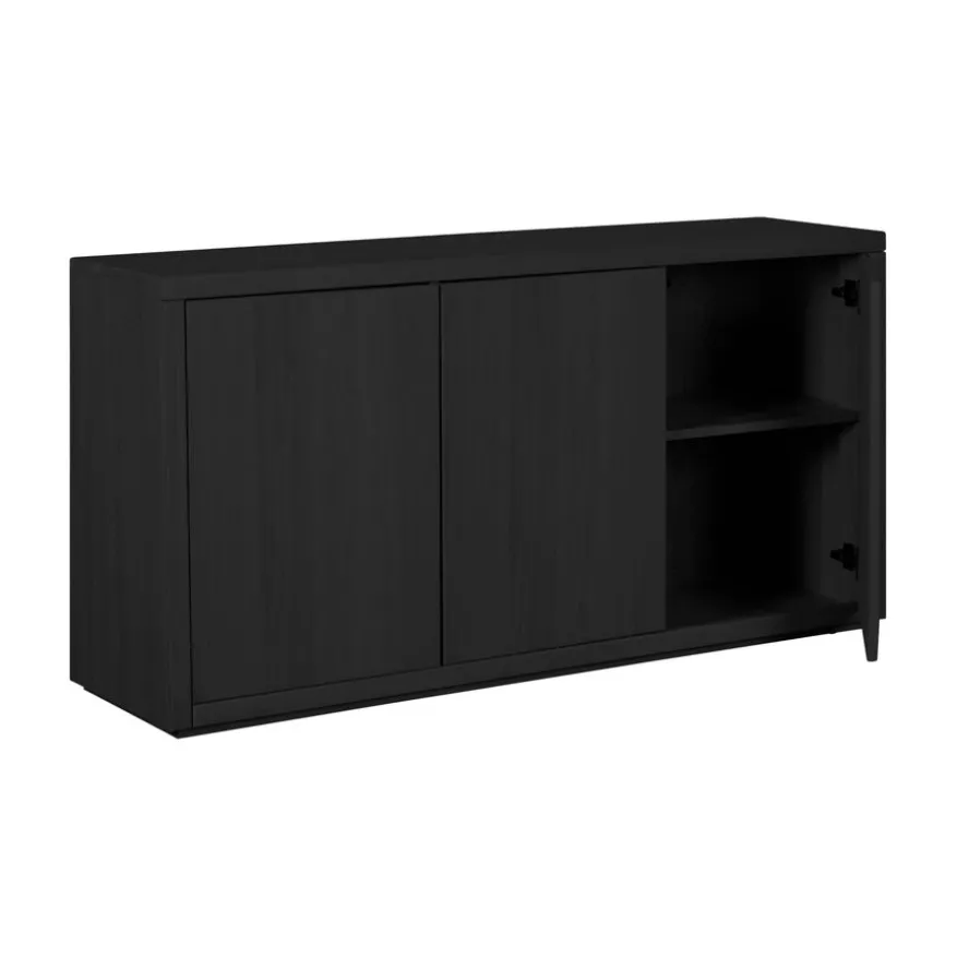 Dressoir Chester Zwart - 155x80x40 cm