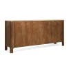 Dressoir Liam Bruin / Marmer - 180x80x45 cm