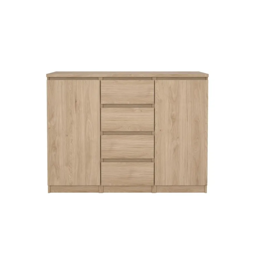 Dressoir Luna Eiken - 121x91x50 cm