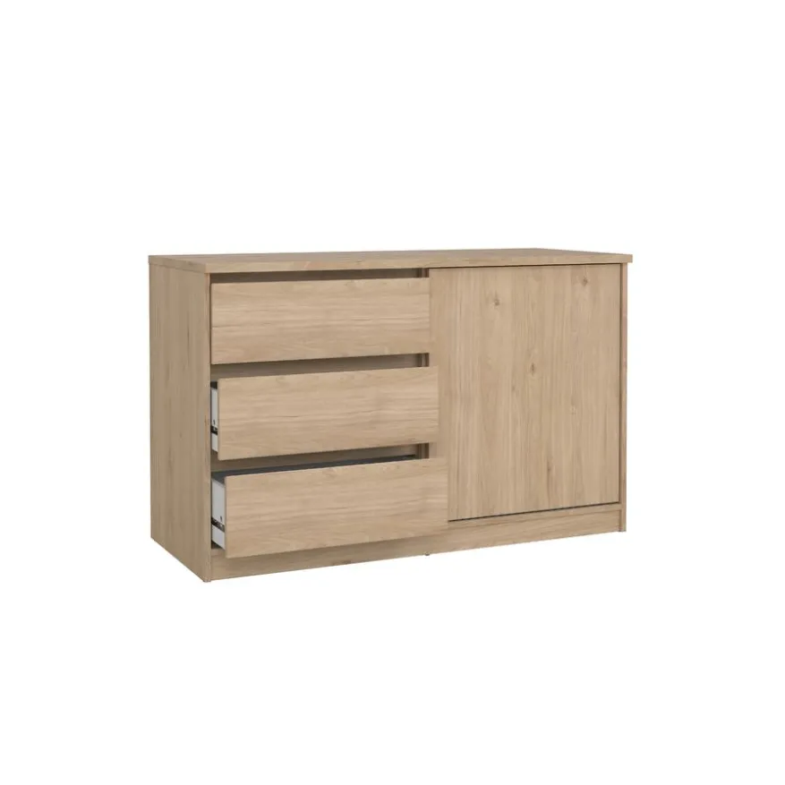 Dressoir Luna Eiken - 119x76x50 cm