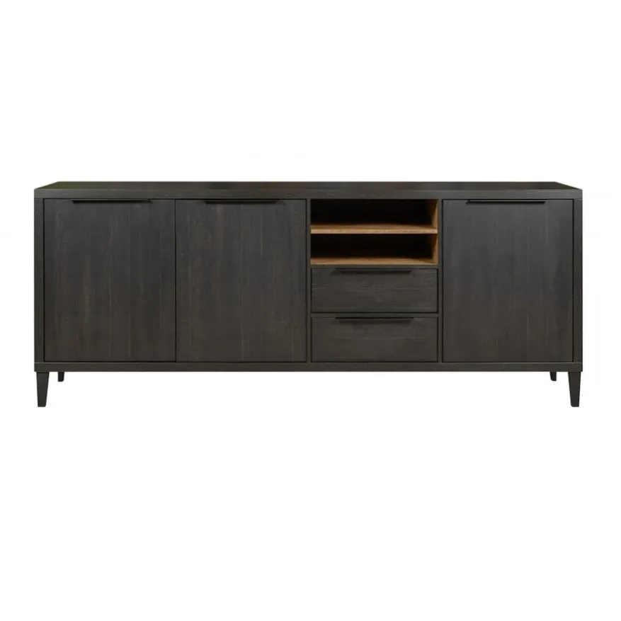 Dressoir Zwanenburg Zwart - 225x90x48 cm