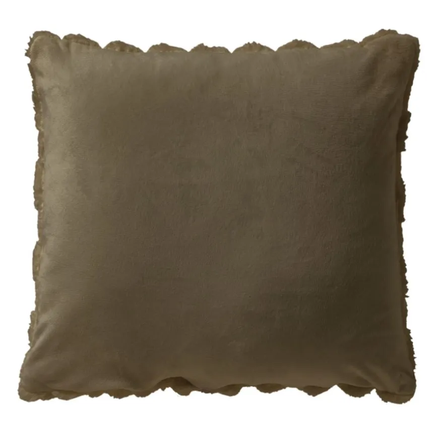 Dutch Decor Sierkussen Viva Olijf - 45x45 cm