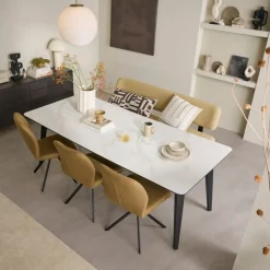 Eetkamerbank Lerdal Geel - 175 cm