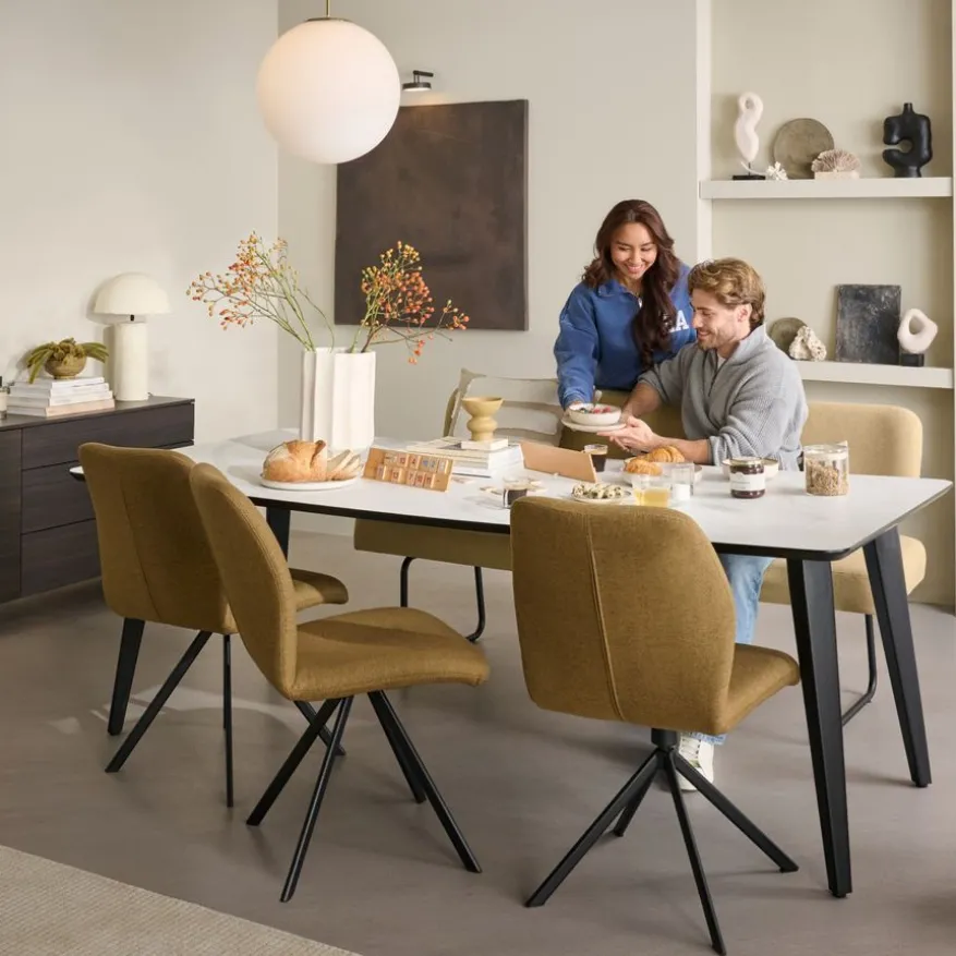 Eetkamerbank Lerdal Geel - 175 cm