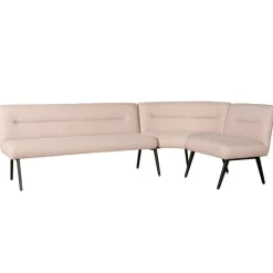 Eetkamer Hoekbank Bjorna Roze - 270x170 cm