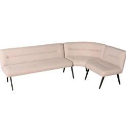 Eetkamer Hoekbank Bjorna Roze - 270x170 cm