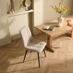 Eetkamerstoel Lier Lichtbeige