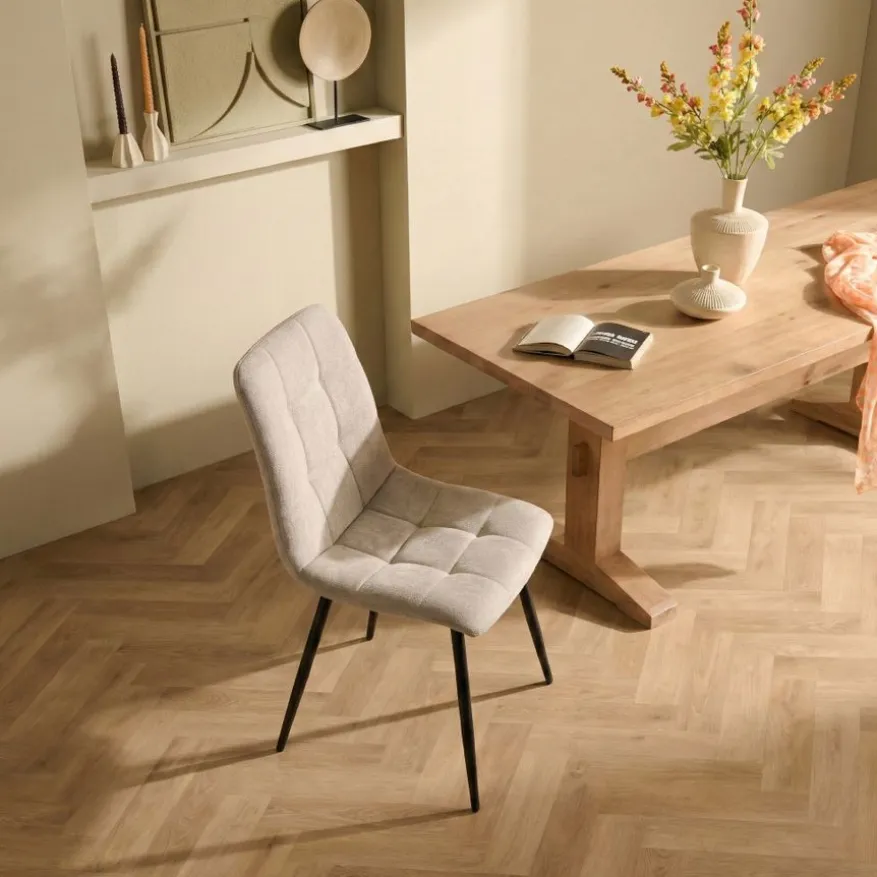 Eetkamerstoel Lier Lichtbeige