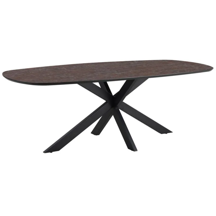 Eettafel Aarhus Grijs/Bruin - 220x105 cm