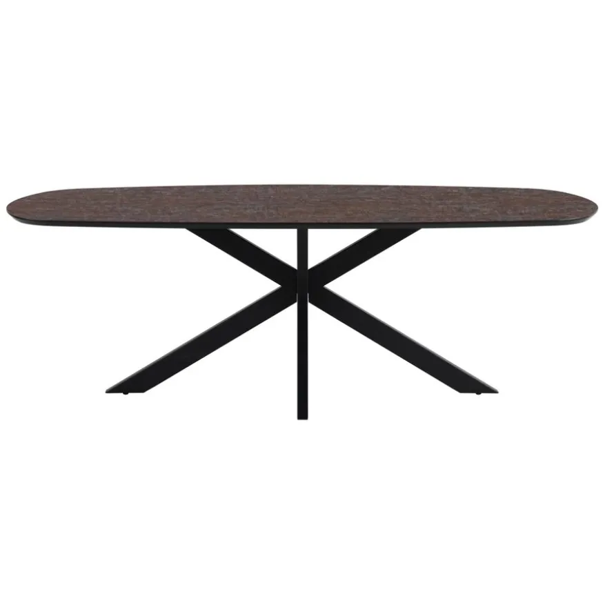 Eettafel Aarhus Grijs/Bruin - 220x105 cm