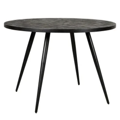 Eettafel Helsinge Zwart - Ø 130 cm