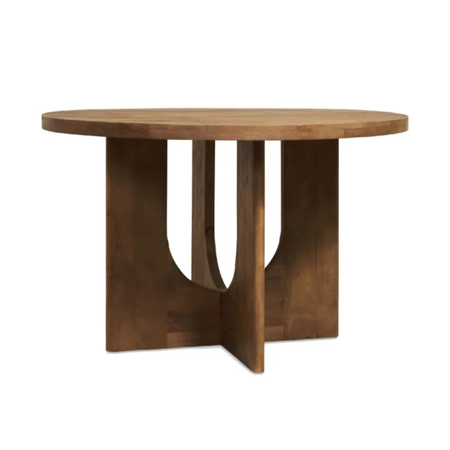 Eettafel Liam Kastanjebruin - Ø 120 cm