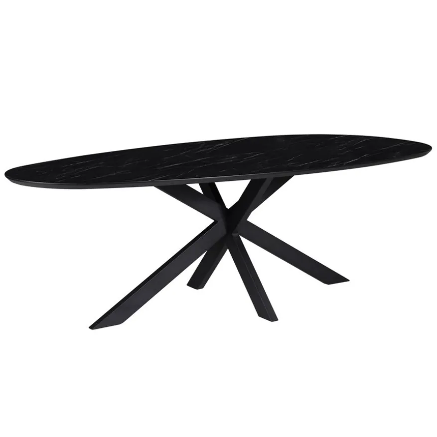 Eettafel Nyborg Zwart - 225x115 cm