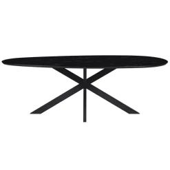 Eettafel Nyborg Zwart - 225x115 cm