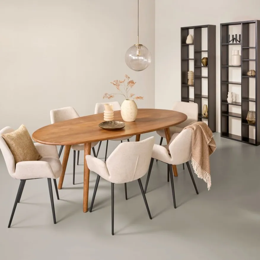 Eettafel Rego Bruin - 220x110 cm