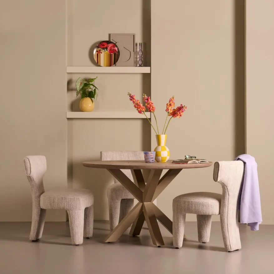 Eettafel Viborg Naturel - Ø 130 cm