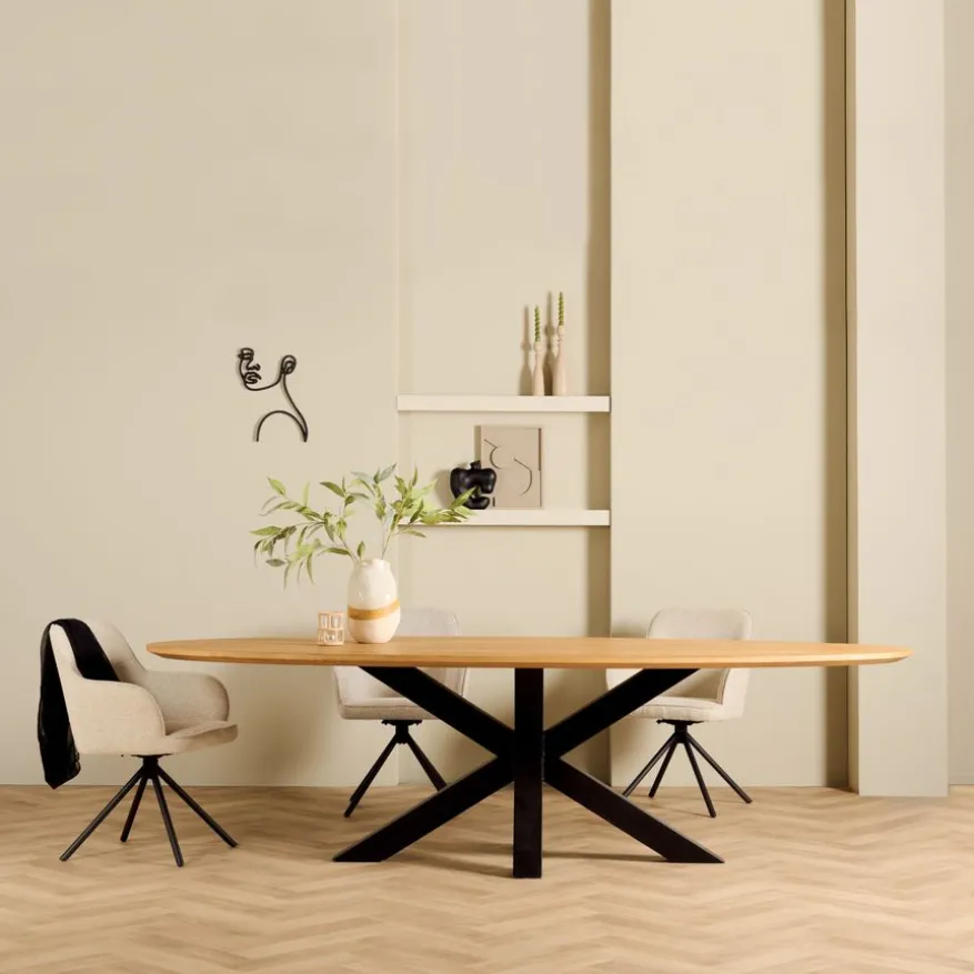 Eettafel Viborg Naturel - 275x115 cm
