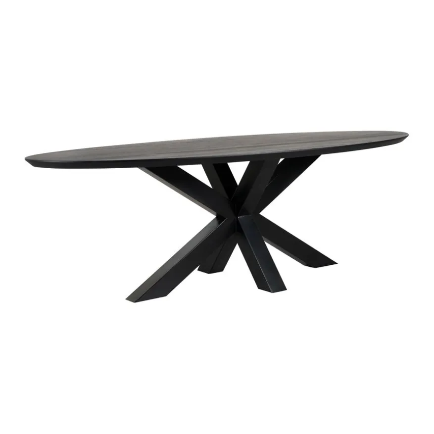 Eettafel Viborg Zwart - 240x110 cm