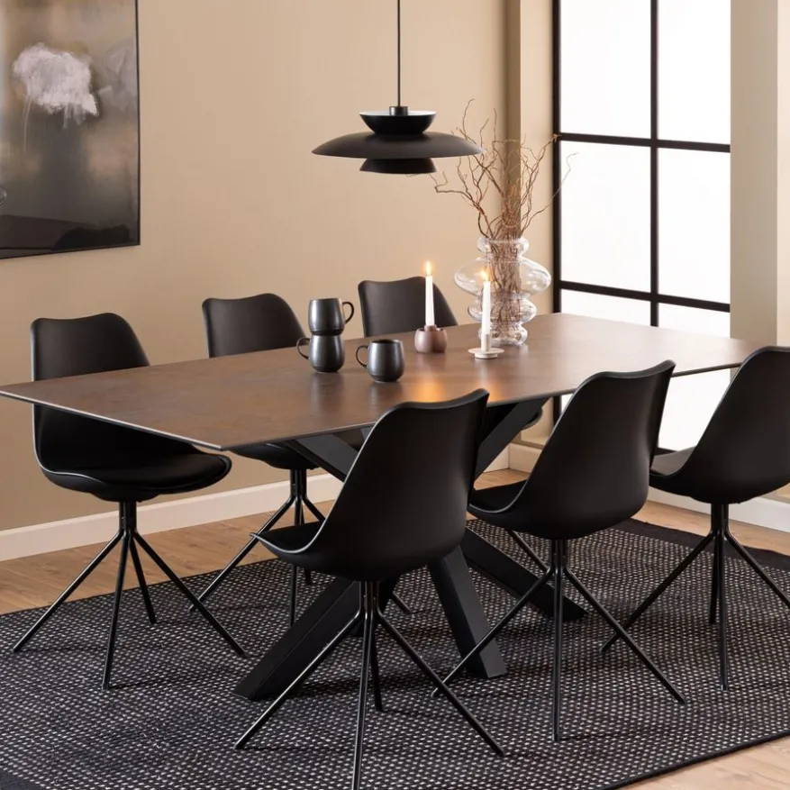 Eettafel Vikten Bruin - 200x100 cm
