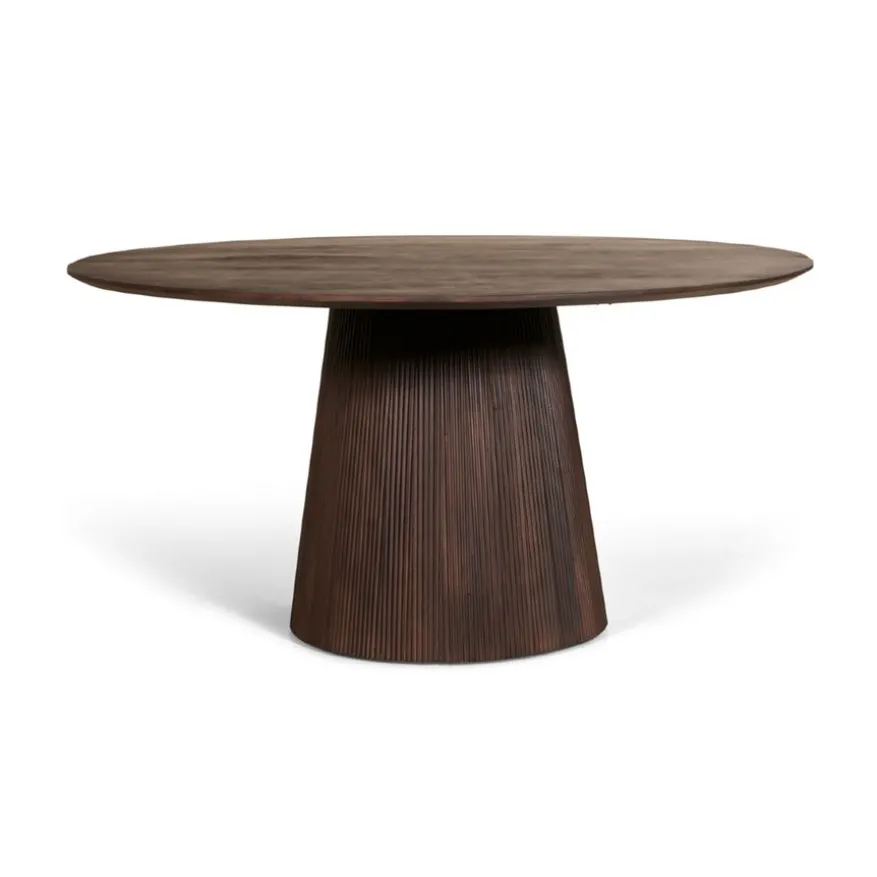 Eettafel Viktor Donkerbruin - Ø 120 cm