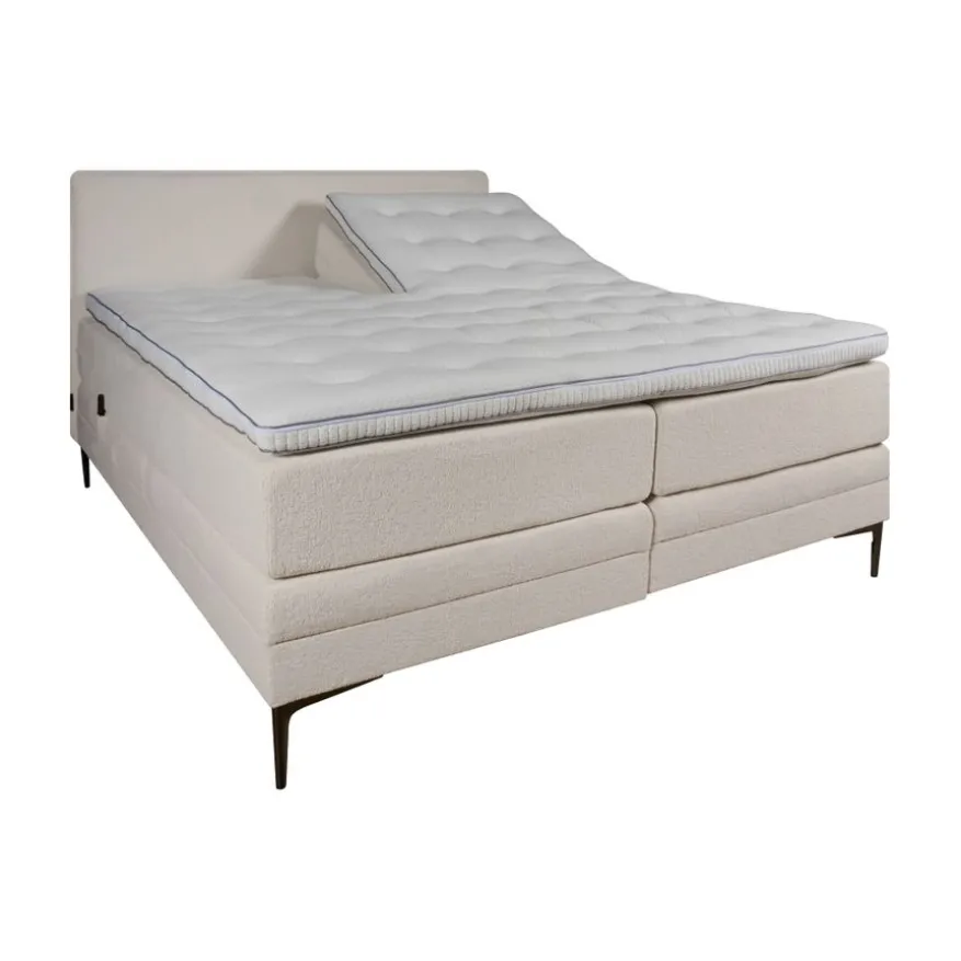 Elektrische Boxspring Cinderella Crème - 180x210 cm