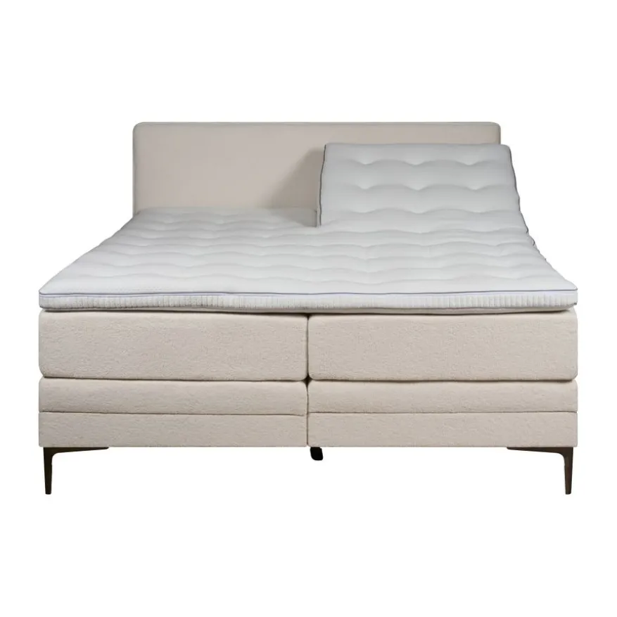 Elektrische Boxspring Cinderella Crème - 180x210 cm