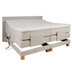 Elektrische Boxspring Valencia Beige - 180x200 cm