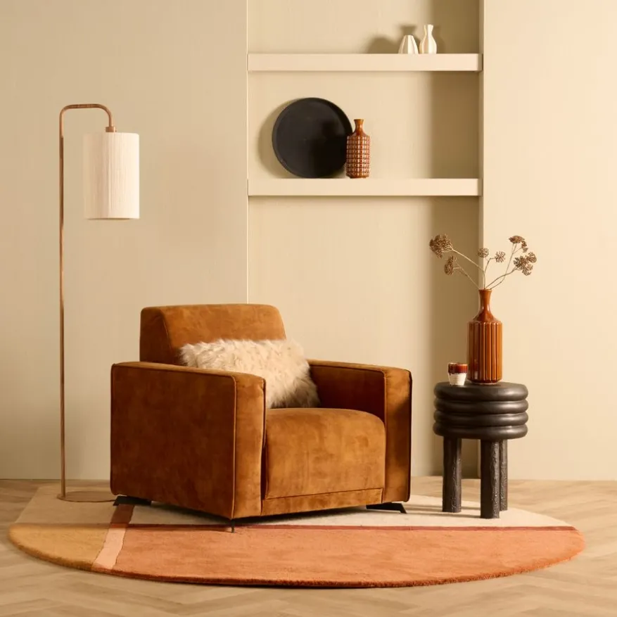 Fauteuil Pampus Ondiep Cognac