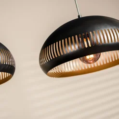 Hanglamp Cabot Zwart - 3 x E27 - 150 cm breed