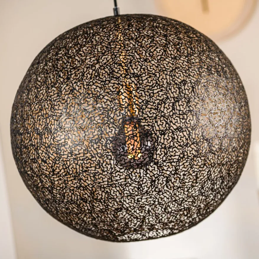 Hanglamp Dori Zwart - E27 - Ø 50 cm