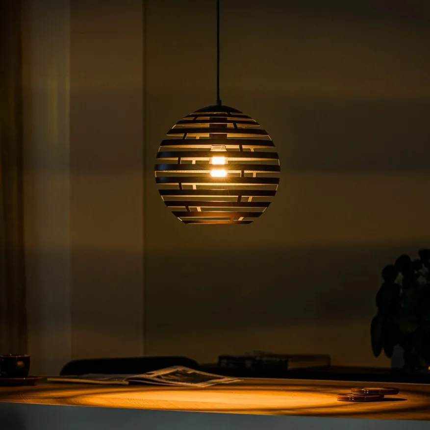 Hanglamp Emile Zwart - E27 - Ø 30 cm