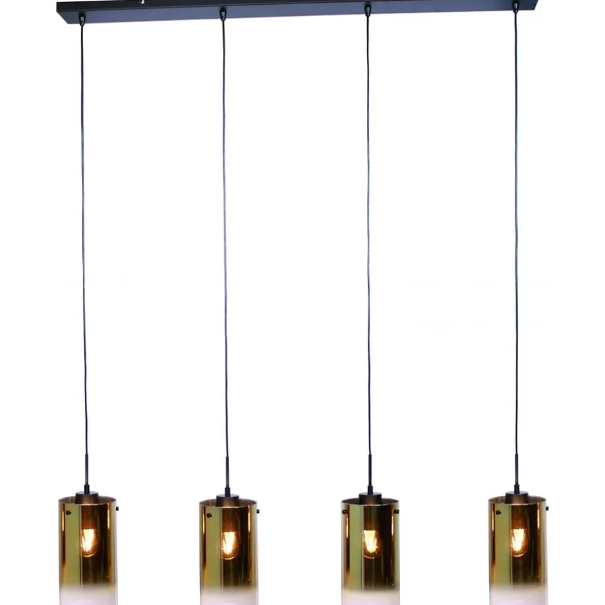 Hanglamp Yvet Goud - 4 x E27 - 120 cm breed