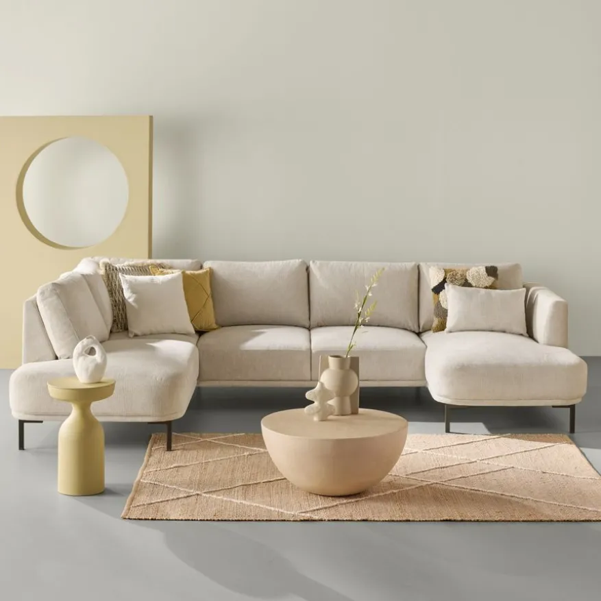 Hoekbank Andelst Divan Links Beige