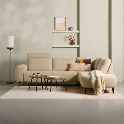 Hoekbank Axel Rechts Beige