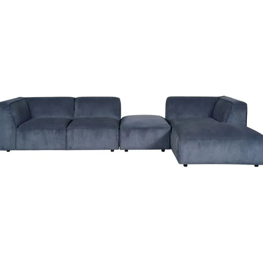 Hoekbank Dundee Rechts Blauw