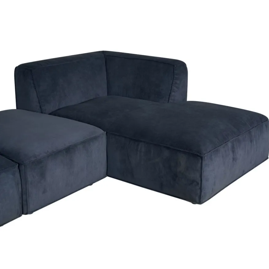 Hoekbank Dundee Rechts Blauw