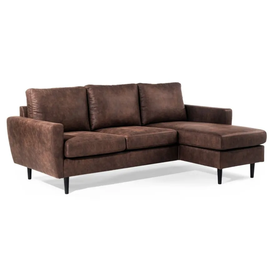 Hoekbank Kinslee Links & Rechts Bruin