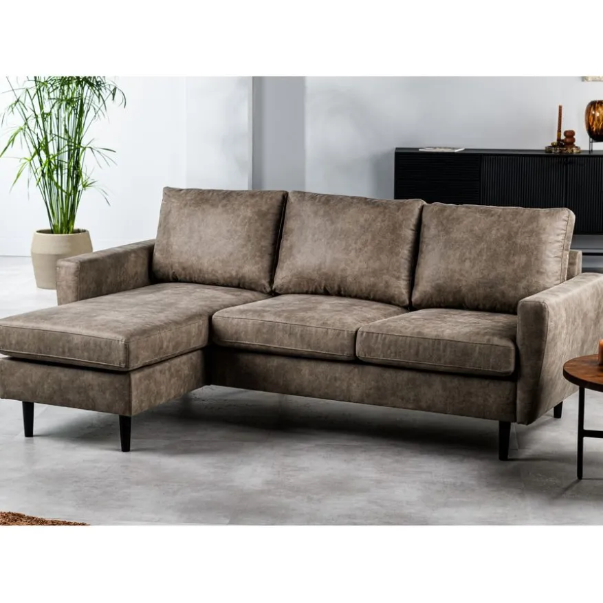 Hoekbank Kinslee Links & Rechts Taupe