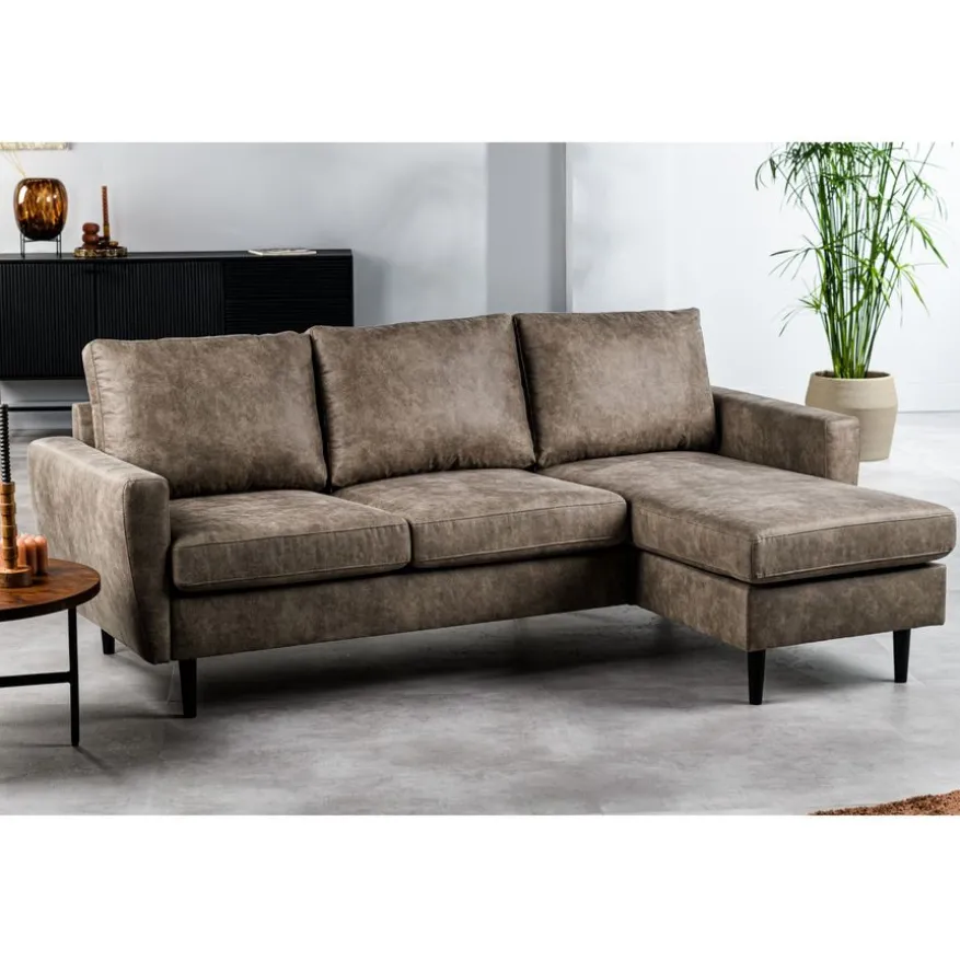 Hoekbank Kinslee Links & Rechts Taupe