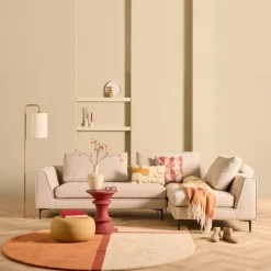 Hoekbank Source Rechts Beige