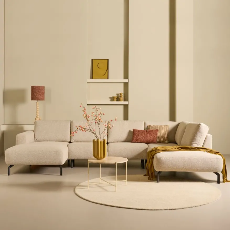 Hoekbank Vibe Divan Rechts Beige