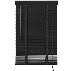 Houten Jaloezie Zwart - 80x210 cm