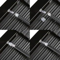 Houten Jaloezie Zwart - 80x130 cm