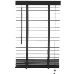 Houten Jaloezie Zwart - 60x180 cm