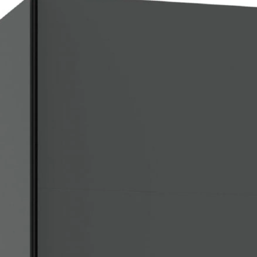 Kledingkast Aalst Donkergrijs - 135x210x65 cm