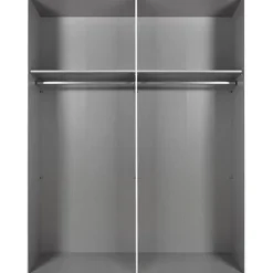 Kledingkast Aalst Donkergrijs - 180x210x65 cm