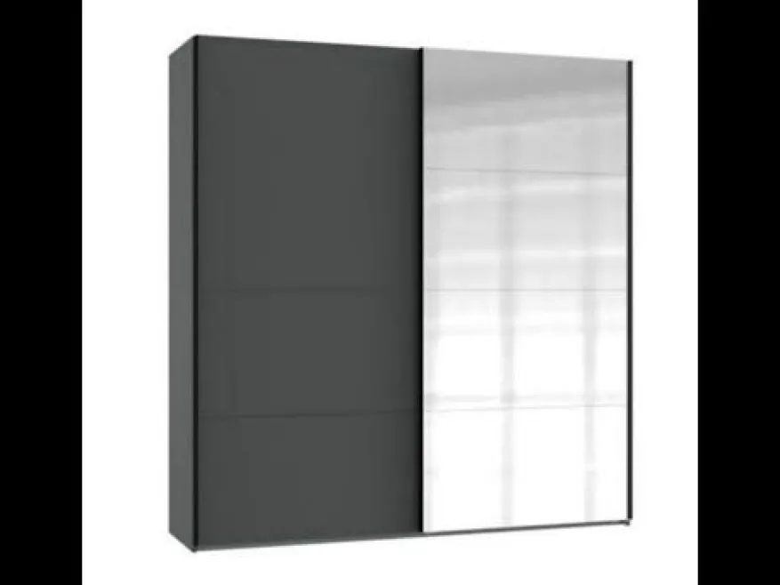 Kledingkast Aalst Wit Spiegel - 180x210x65 cm