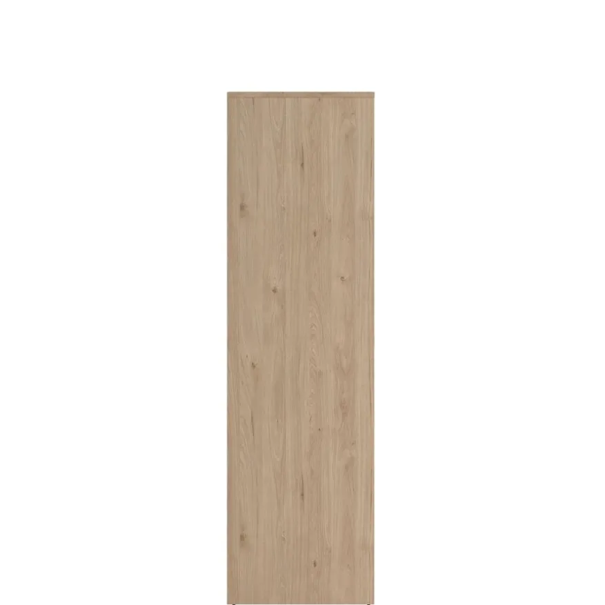 Kledingkast Atlanta Eiken / Hoogglans Wit - 197x202x58 cm