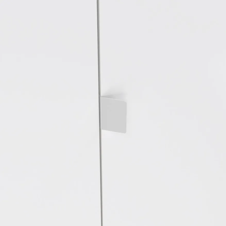 Kledingkast Atlanta Eiken / Hoogglans Wit - 197x202x58 cm