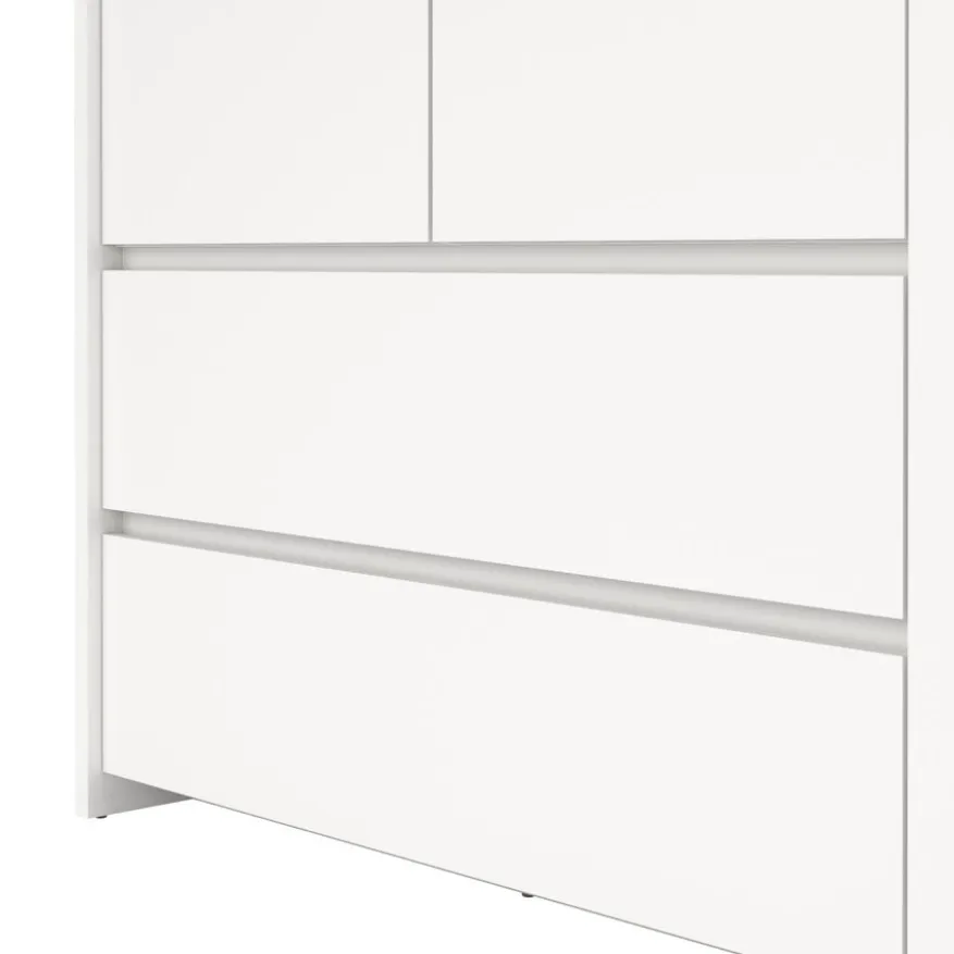 Kledingkast Atlanta Wit - 149x202x58 cm